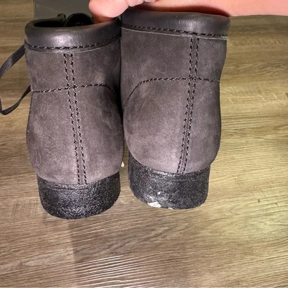 Clarks X Wu Wear Wallabee Black Suede Boots display picture 1